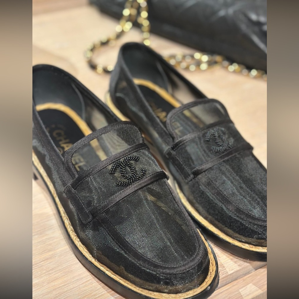 Chanel Mesh Loafers